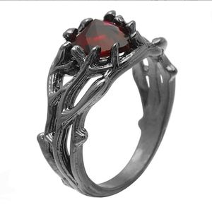 Heart Dark Enchanted Tree Branch Ring